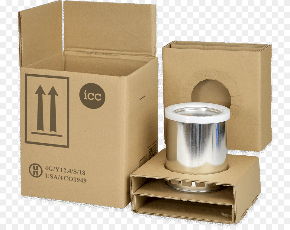 Securepacc Paint Cans Packaging Carton, Box, Cardboard, Aluminium, Package Free Transparent Png