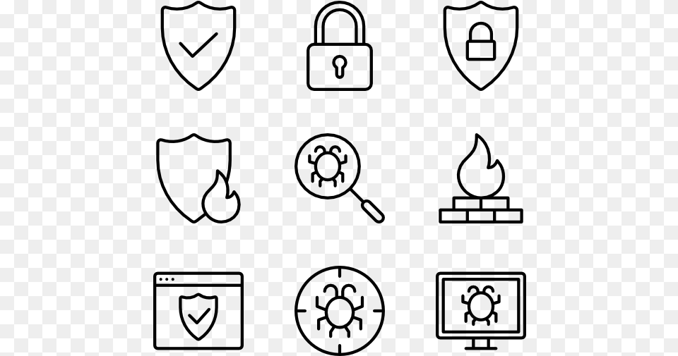 Security 36 Icons Icons Resume, Gray Free Transparent Png