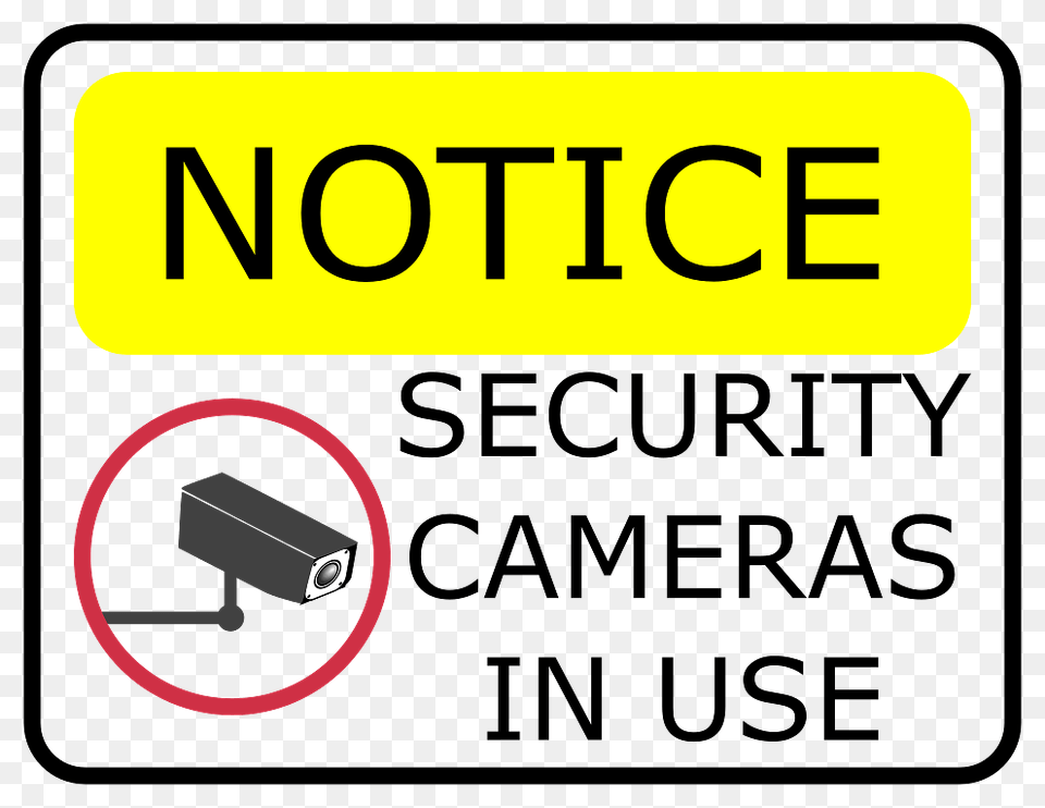 Security Camera Notice, Adapter, Electronics, Sign, Symbol Free Png Download