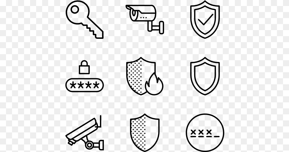 Security Elements Space Icons, Gray Png Image