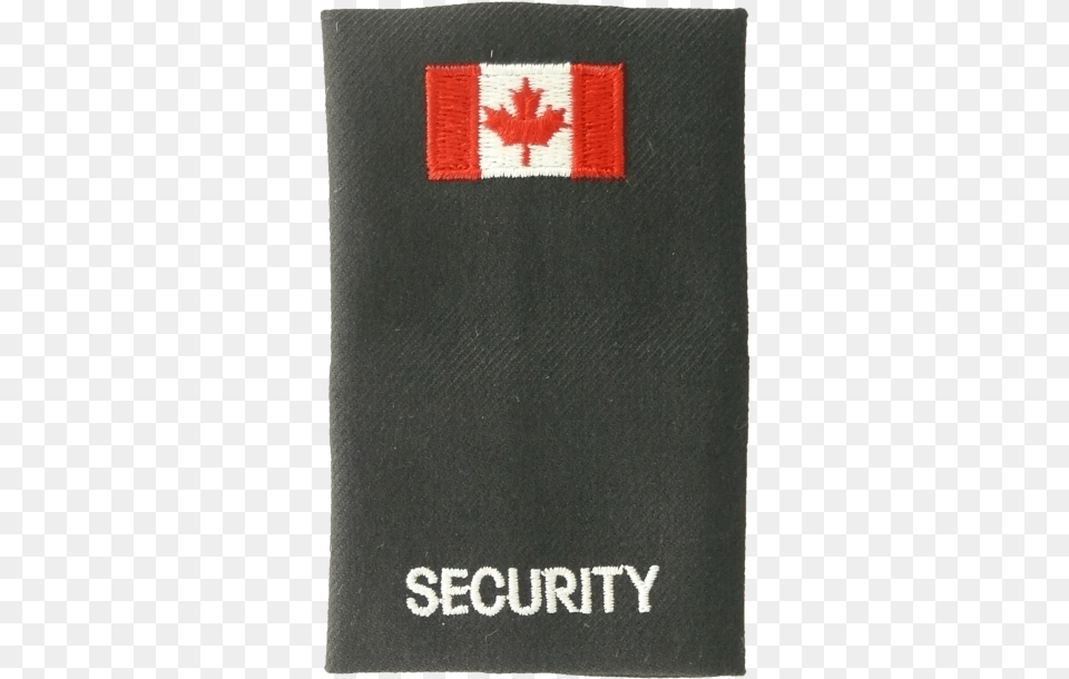Security Epaulettes With Canadian Flag Solid, Text, Blackboard, Logo Free Png Download