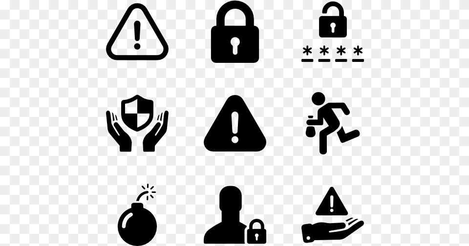 Security Icon Set Icons Security, Gray Free Png