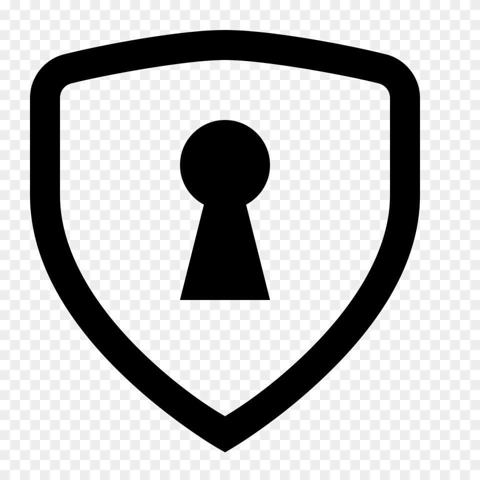 Security Lock Icon, Gray Png Image