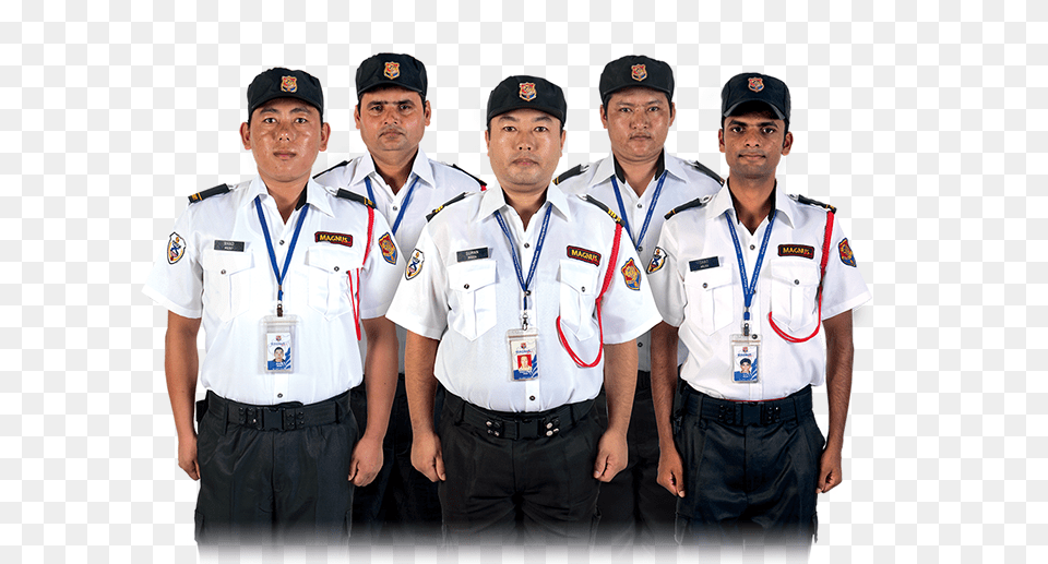 Security Service Guard White Uniform Malaysia, Person, People, Officer, Captain Free Png