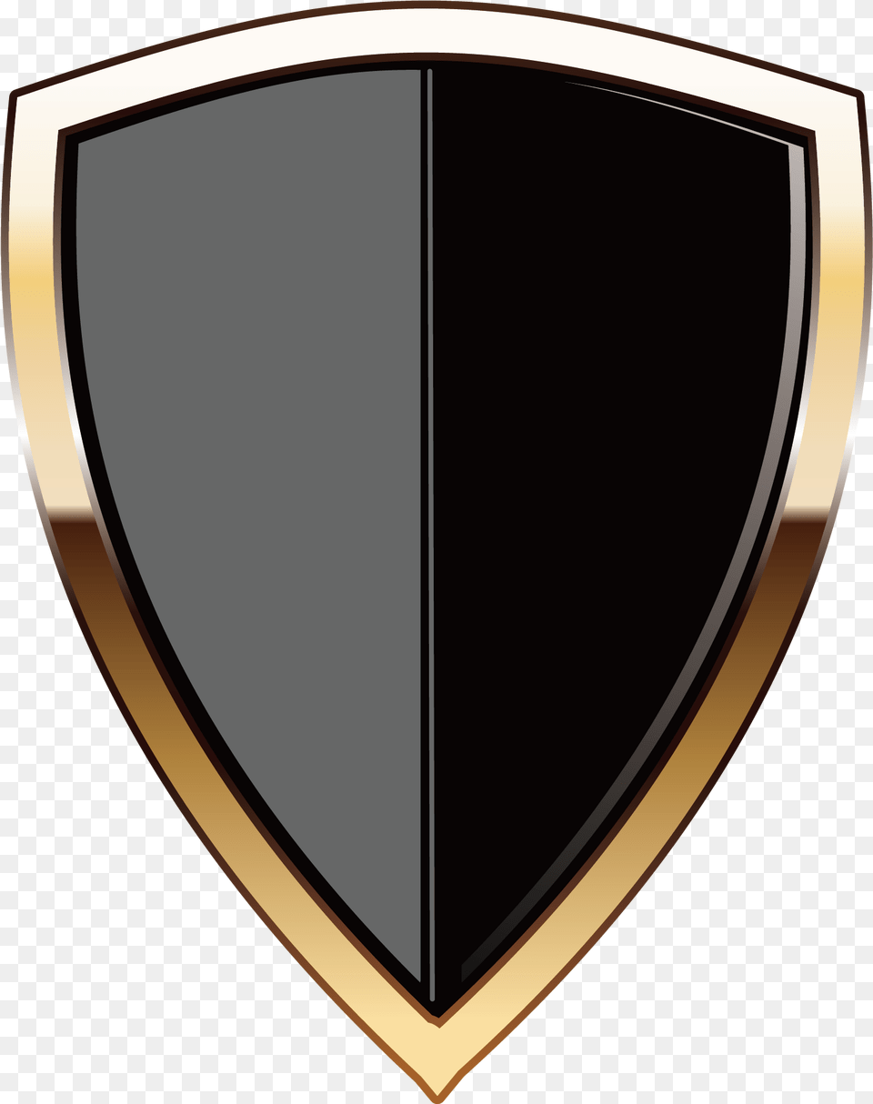 Security Shield Black And Gold Shield, Armor Free Png