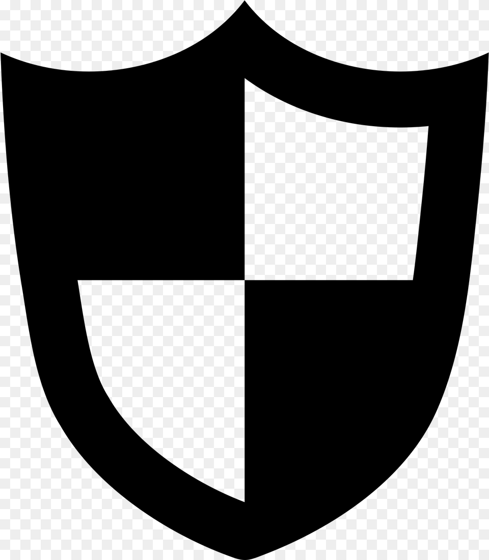 Security Shield Clipart Svg Defend Icon, Gray Png Image