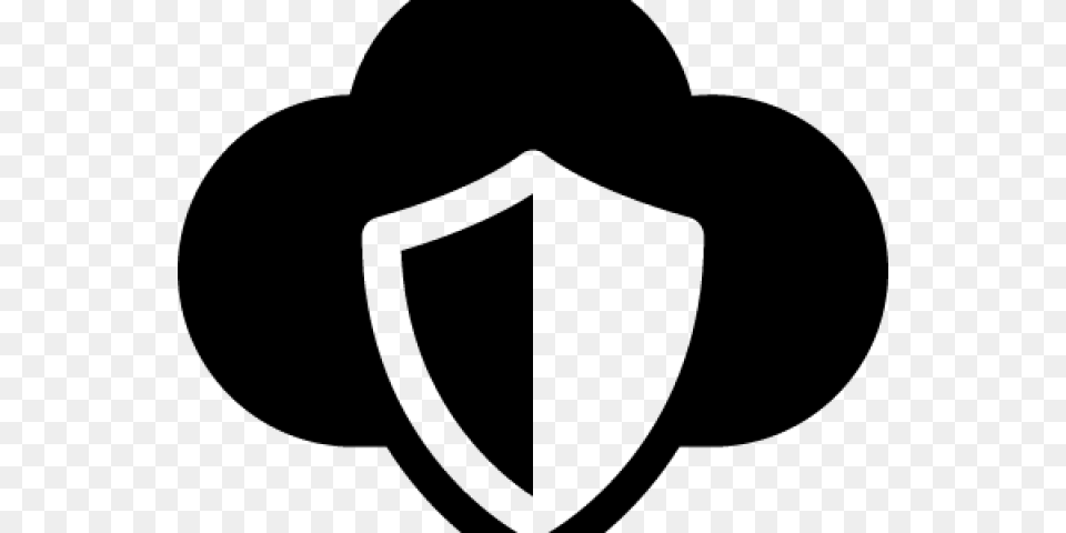 Security Shield Clipart Vector Emblem, Gray Png