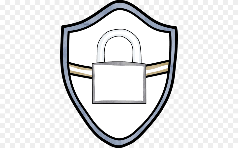 Security Shield Padlock Png Image