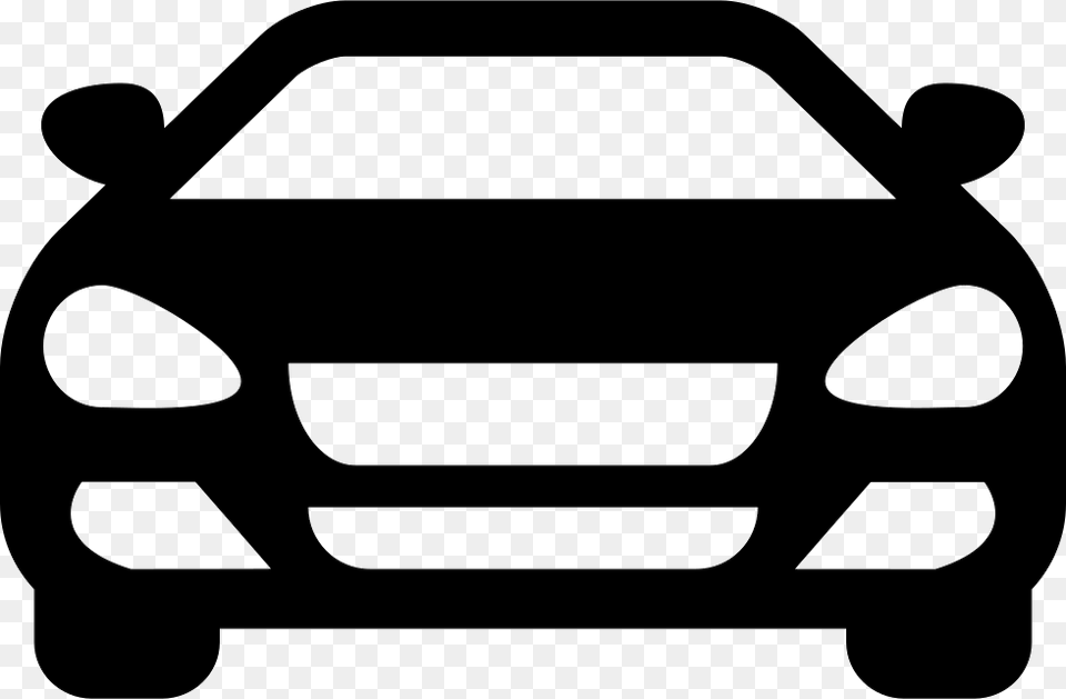 Sedan Car Front Icon Free Download, Stencil, Transportation, Sports Car, Vehicle Png Image