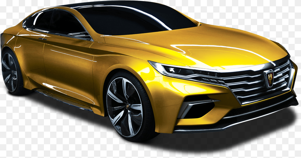 Sedan Gold Yellow Sports Car, Alloy Wheel, Vehicle, Transportation, Tire Free Png