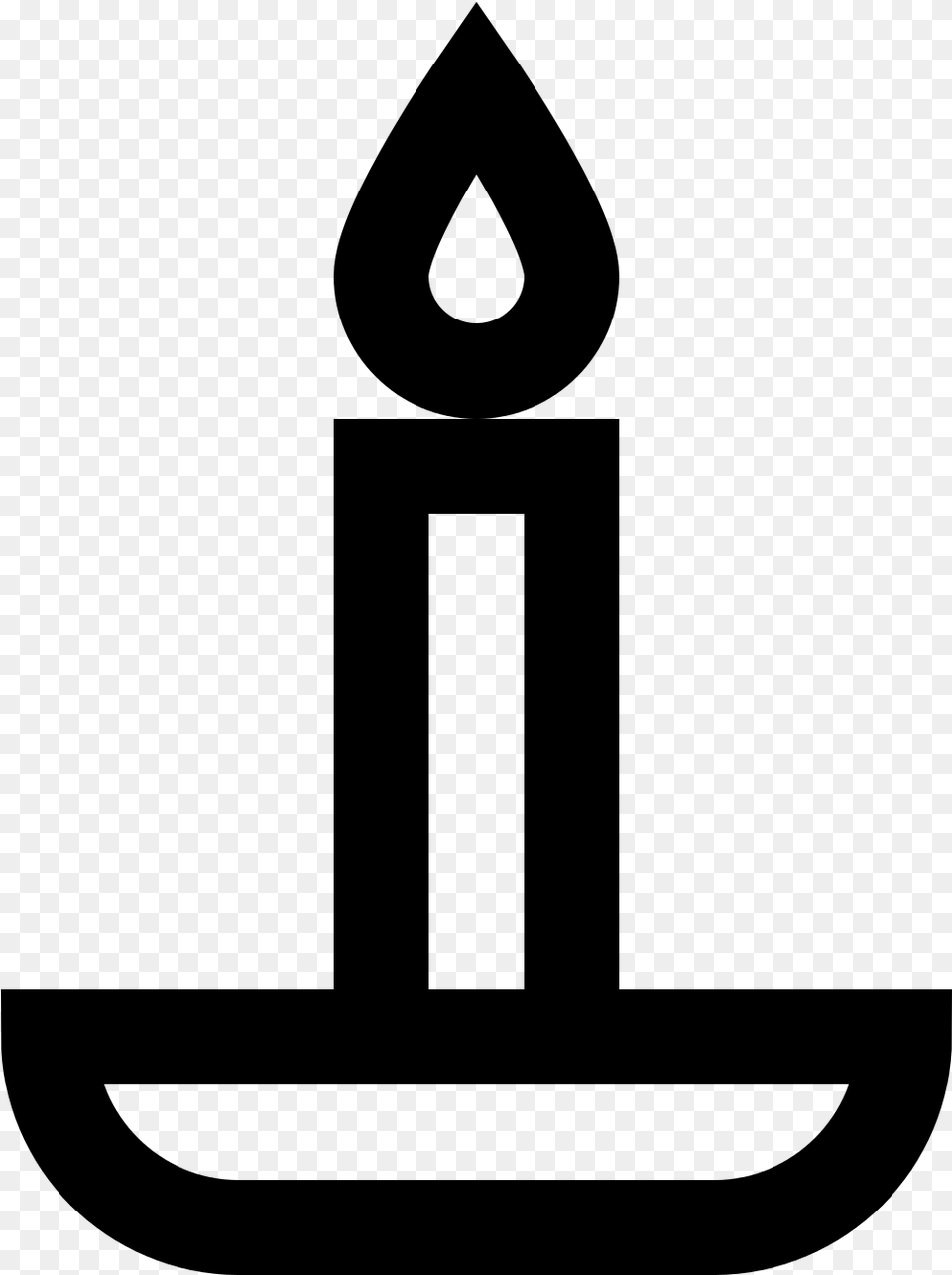 See Here Birthday Candle Clipart Black And White Free Candles Vector, Gray Png Image