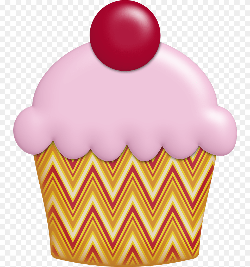 See Here Cupcake Clipart Black And White Download Cupcake Transparent, Cake, Cream, Dessert, Food Png Image