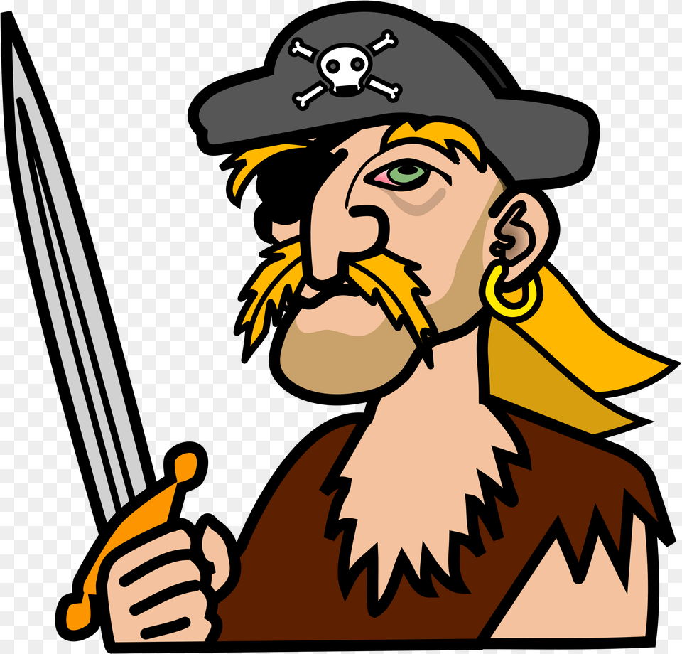 See Here Pirate Clip Art Free Download, Person, Face, Head Png Image