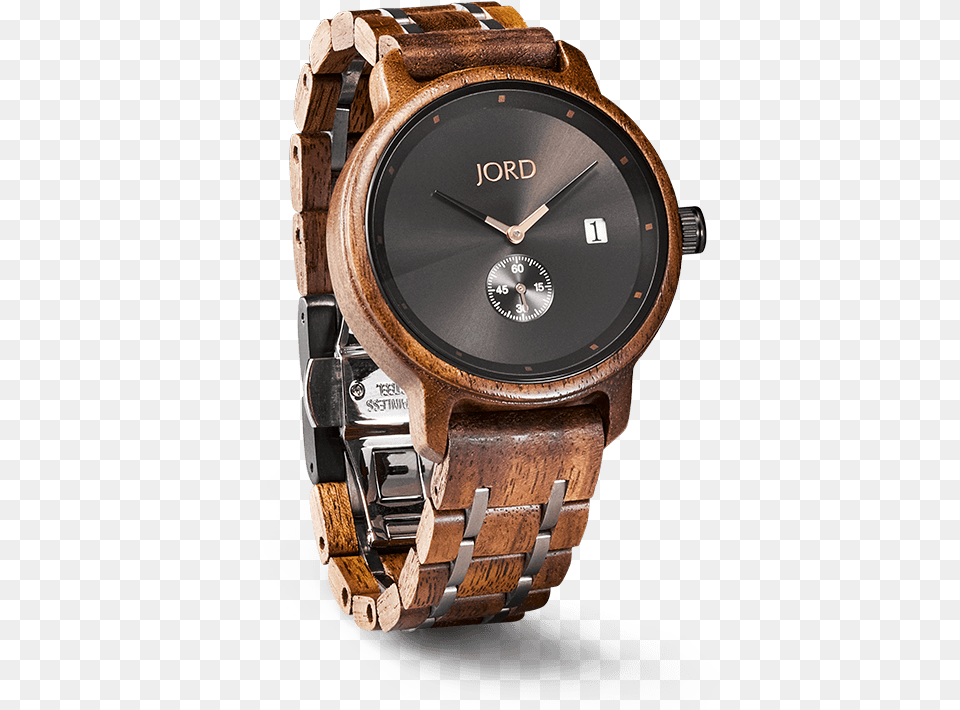 See It Styled Jord Hyde Series Walnut Amp Black, Arm, Body Part, Person, Wristwatch Free Png Download