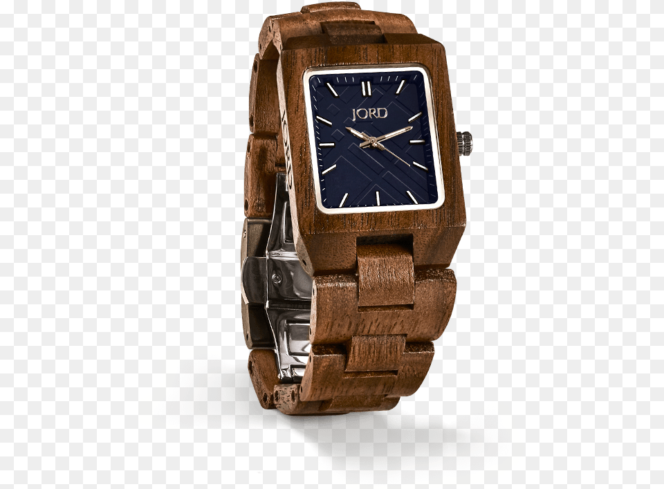 See It Styled Reece Walnut Amp Navy Wood Watch By Jord, Arm, Body Part, Person, Wristwatch Free Png