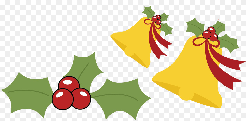 See More Details Cute Christmas Bell Cartoon Cute Christmas Bell, Leaf, Plant, Flower, Petal Png Image