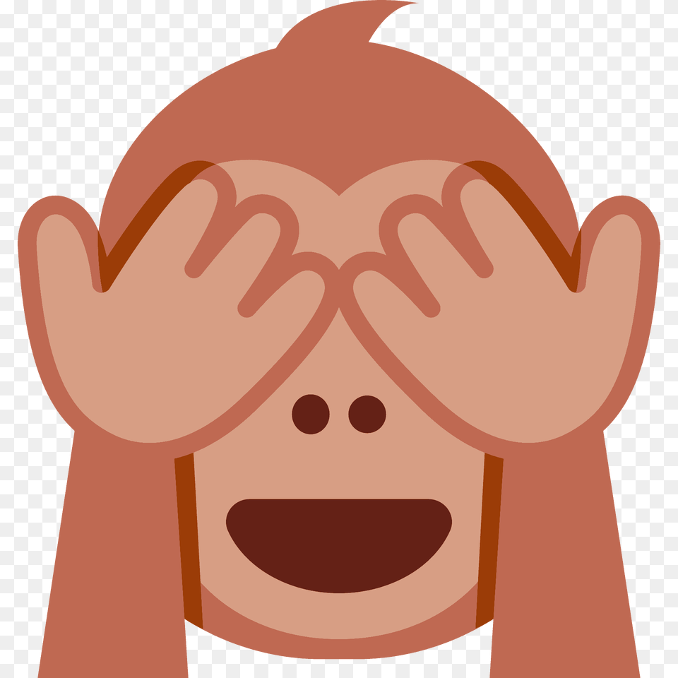 See No Evil Monkey Emoji Clipart, Head, Person, Face, Body Part Png