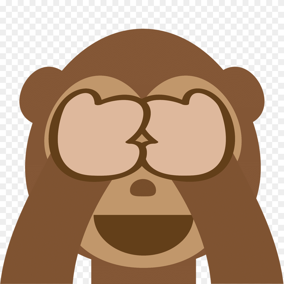 See No Evil Monkey Emoji Clipart, Person, Accessories, Glasses, Cartoon Free Png