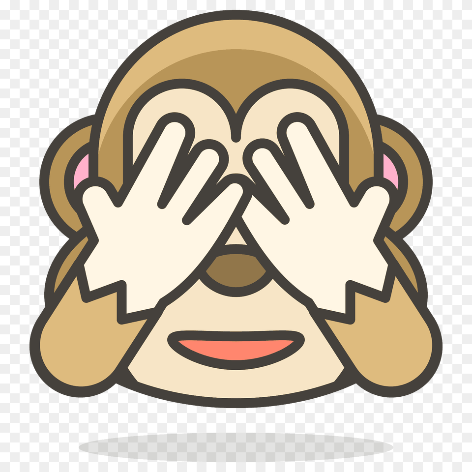 See No Evil Monkey Emoji Clipart, Head, Person Free Transparent Png