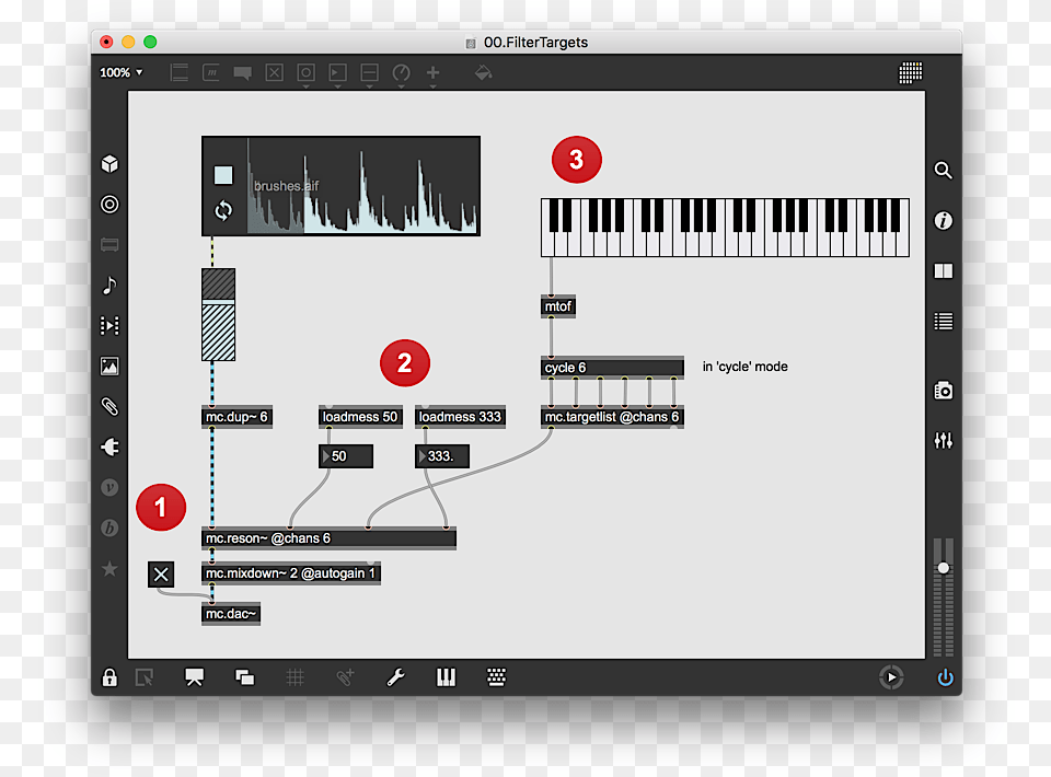 See Notes Below For Parts 1 3 Of The Patch Max Msp Buffer Groove, Computer Hardware, Electronics, Hardware, Computer Free Transparent Png