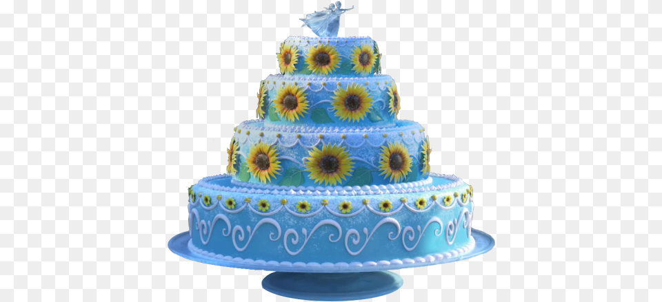 See Some New Footage From Frozen Fever In This Cinderella Cake Movie Frozen Fever, Dessert, Food, Birthday Cake, Cream Png