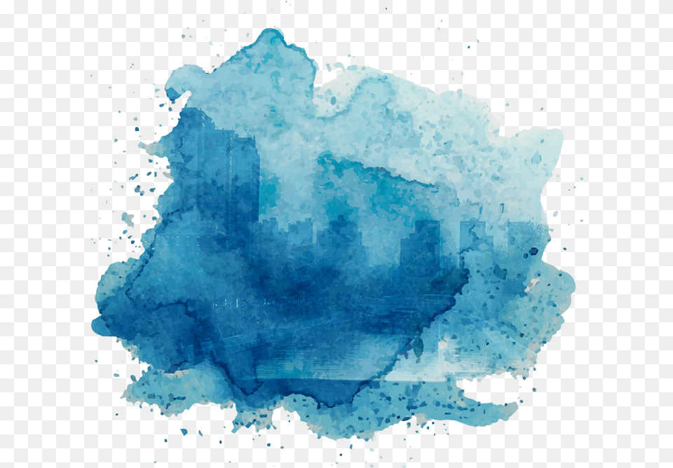 See The Effectiveness Of The Gospel Watercolour Texture Blue, Ice, Nature, Outdoors, Iceberg Png Image