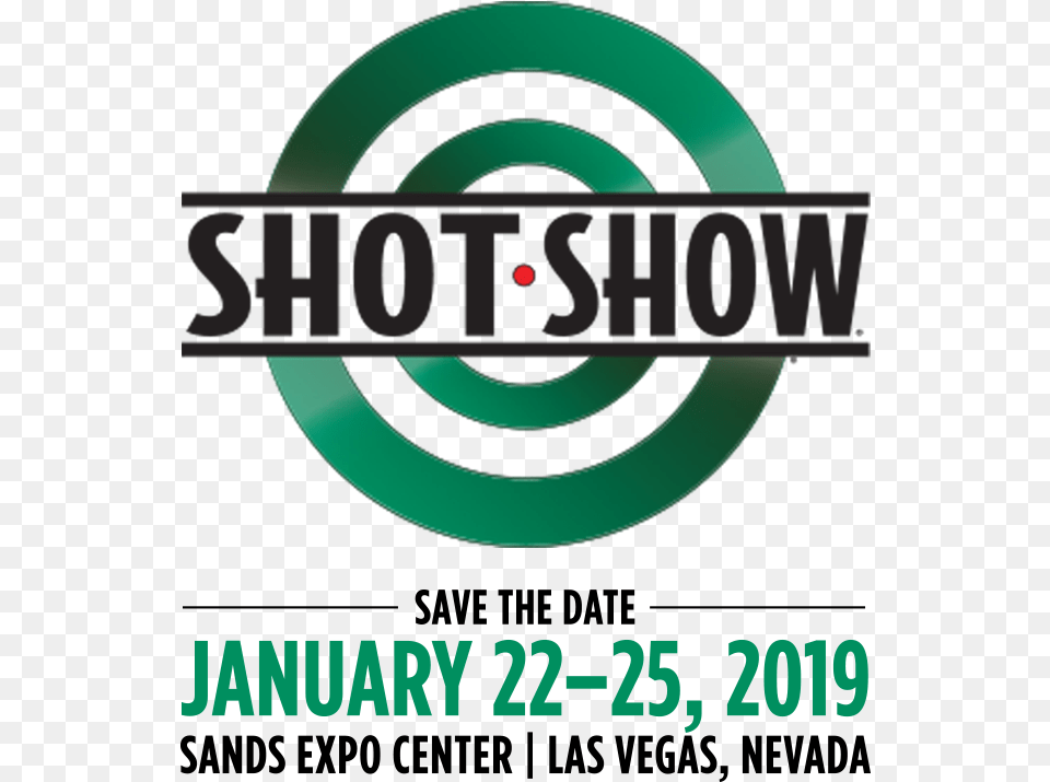 See You There Shot Show In Las Vegas Logo, Green, Disk Free Png