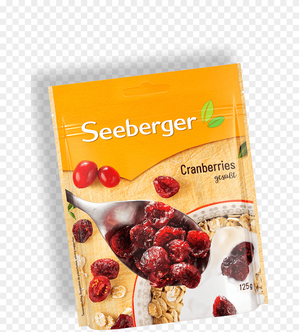 Seeberger Cranberries Gedreht Produktansicht Jibega Dried Fruit Cranberry, Berry, Food, Plant, Produce Png Image