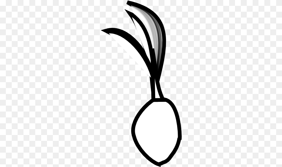 Seed Black And White Clipart Coconut Seed Clipart, Blade, Dagger, Knife, Weapon Png