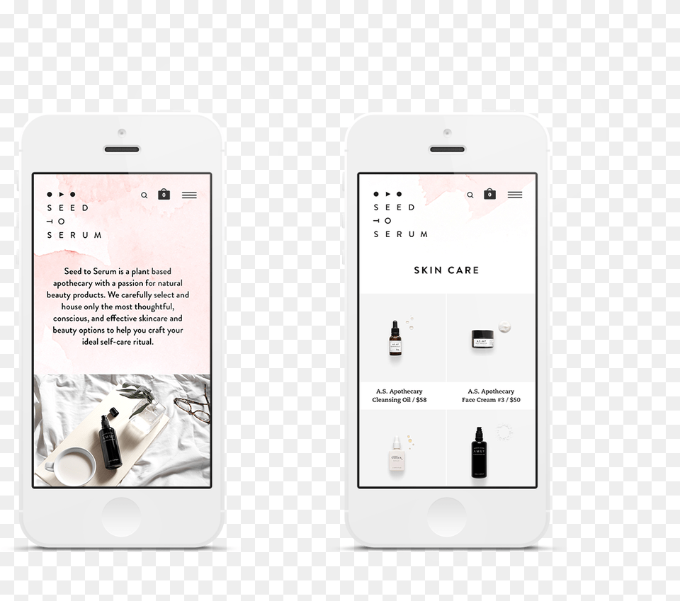 Seed To Serum Website Design By Knoed Creative Iphone, Electronics, Mobile Phone, Phone, Text Free Transparent Png