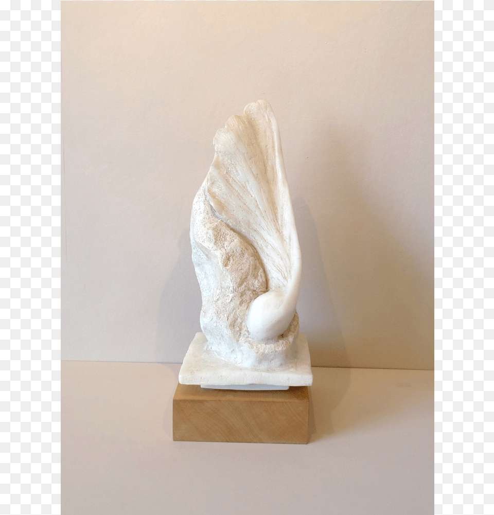 Seed39 Marble Resign On A Limed Sycamore Plinth Sculpture, Art, Cream, Dessert, Food Free Png