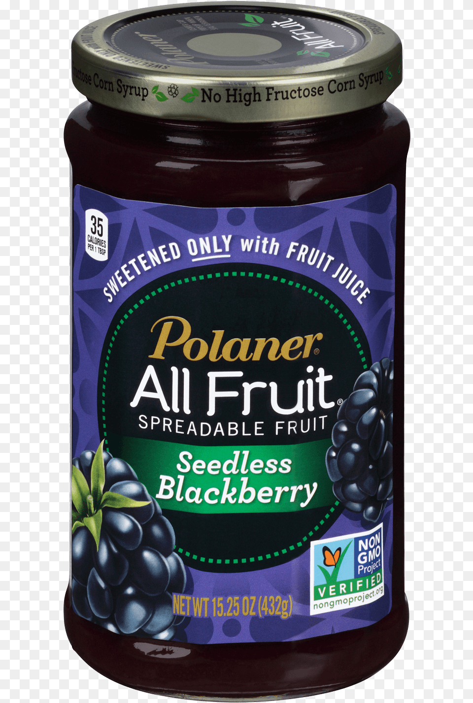 Seedless Blackberry All Fruit Blueberry Spread, Food, Jam, Jelly, Can Png