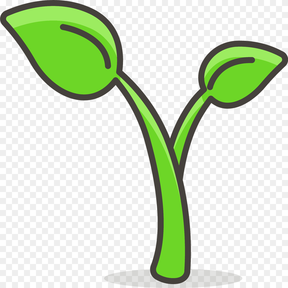 Seedling Emoji Clipart, Plant, Sprout, Bud, Flower Png Image