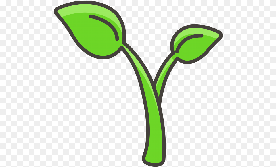 Seedling Emoji Icon Seedling Emoji, Plant, Sprout, Bud, Flower Png Image