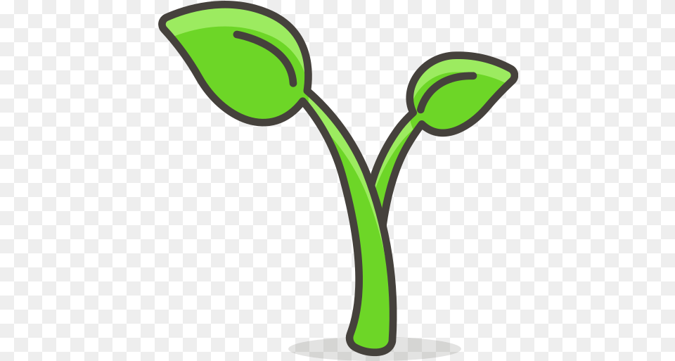 Seedling Icon Of 780 Vector Emoji Seedling Emoji, Plant, Sprout, Bud, Flower Free Png Download
