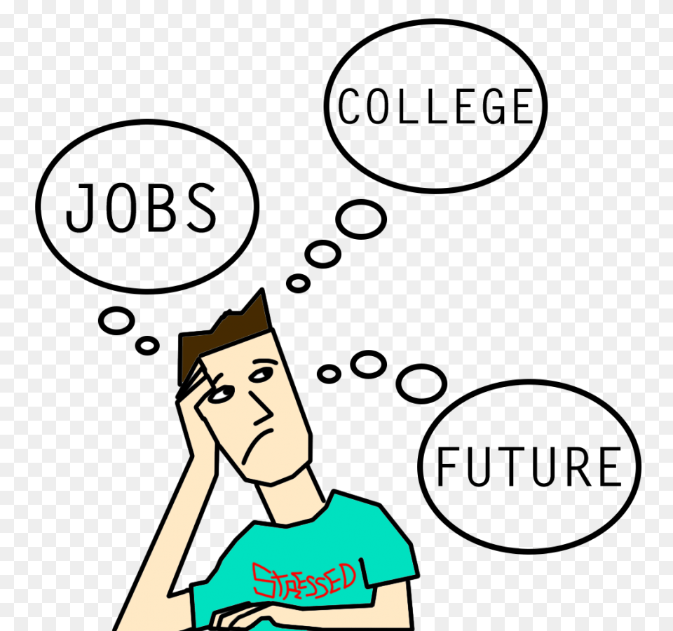 Seeing Your Future Stress Careers And College The Trinity Voice, Clothing, T-shirt, Person, Face Free Png Download