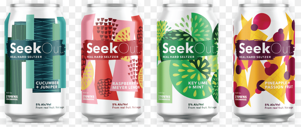 Seek Out 2 Towns, Can, Tin, Beverage, Soda Free Png Download
