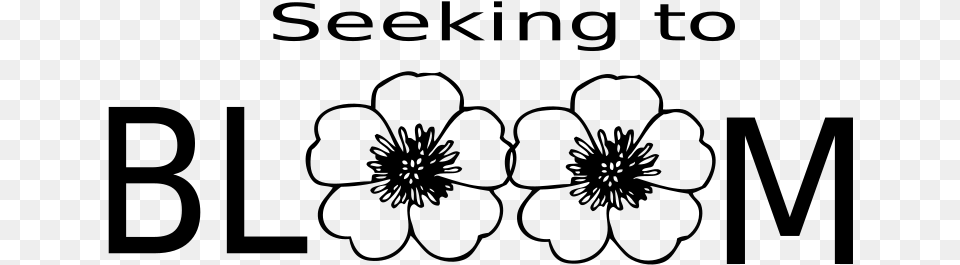 Seeking To Bloom Flowers Svg Clip Arts Floral Design, Gray Png Image