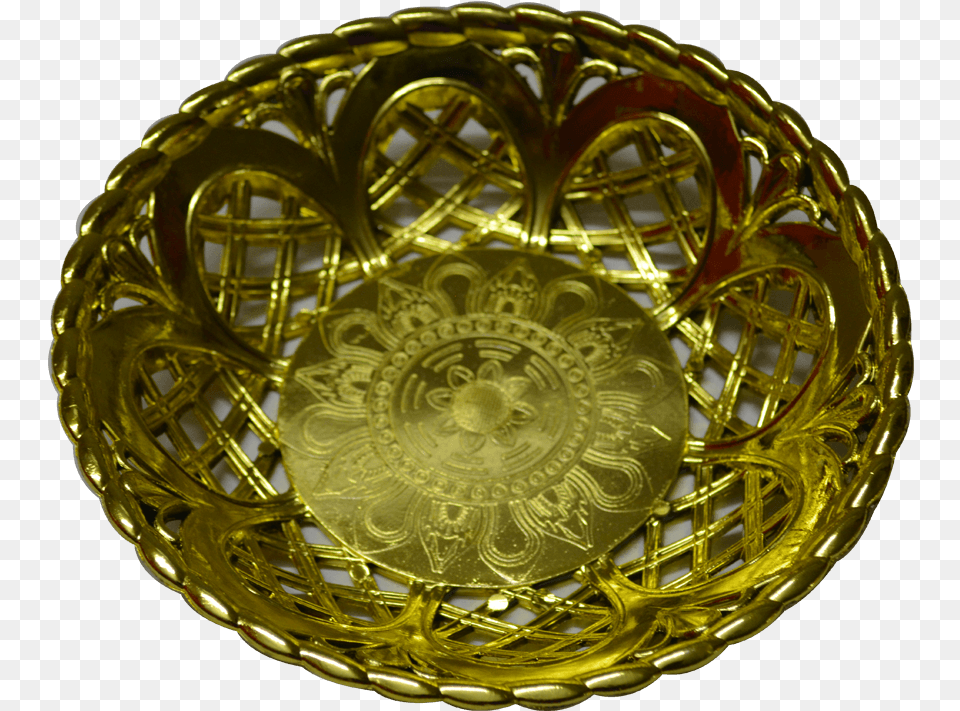 Seemantham Return Gifts Circle, Gold Png Image