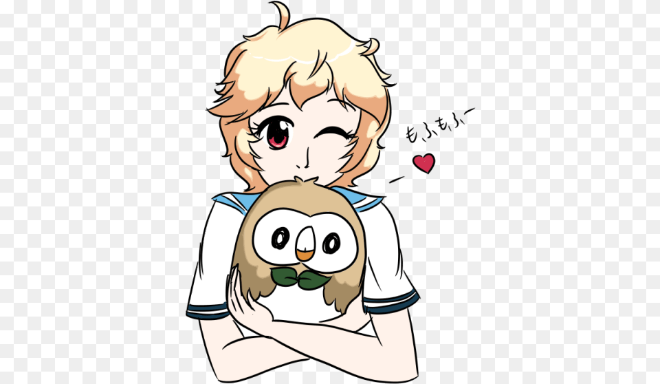 Seen The New Starters And How Rowlet Is So Fluffy Cartoon, Book, Comics, Publication, Baby Free Transparent Png