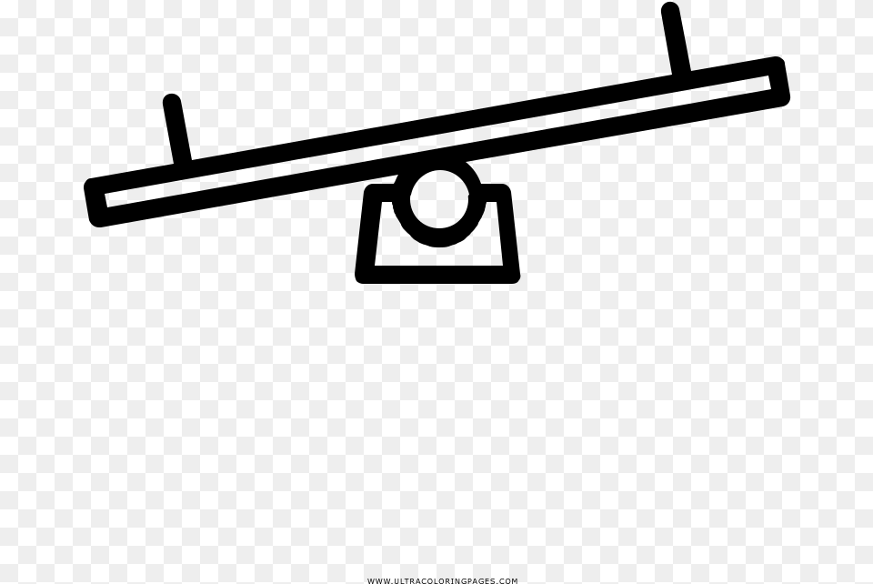 Seesaw Coloring, Gray Free Png