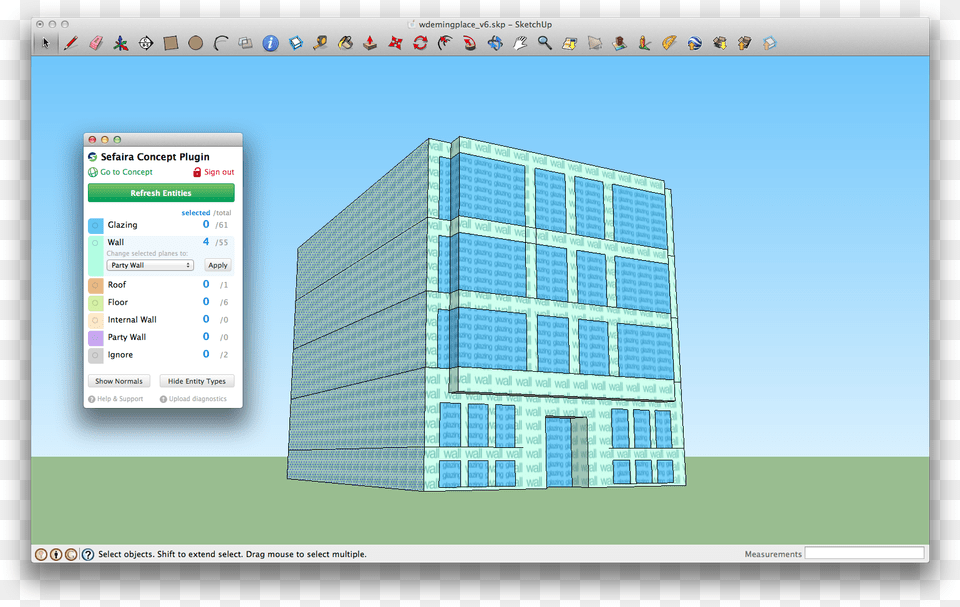 Sefaira Concept Classifies The Geometry Within A Sketchup Computer Program, Architecture, Office Building, City, Building Png Image