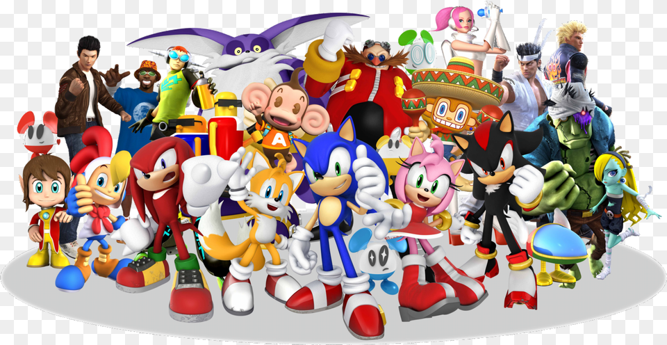 Sega All Character Sonic And Sega All Stars Racing, Clothing, Glove, Adult, Person Free Png