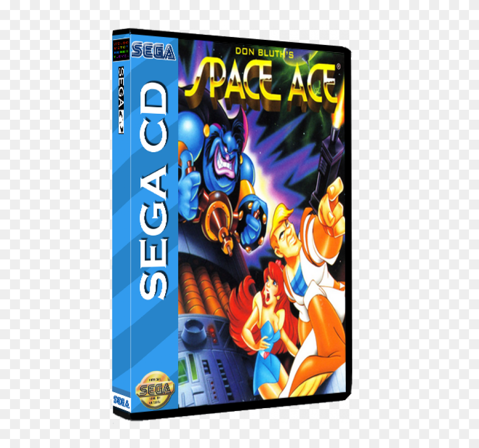Sega Cd Rom Space Ace Blackhole Assault Sega Cd, Book, Publication, Comics, Person Free Png Download