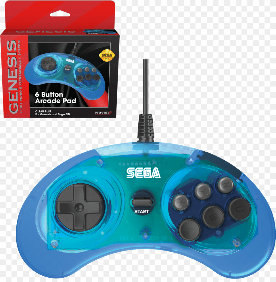 Sega Genesis 6 Button Arcade Pad Sega Genesis, Electronics, Joystick Free Png