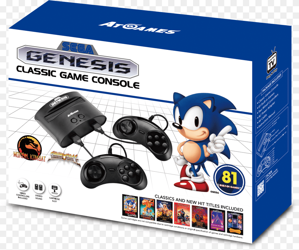Sega Genesis Classic Game Console With 81 Classic Games Sega Genesis Classic 2017, Baby, Person, Electronics Free Transparent Png