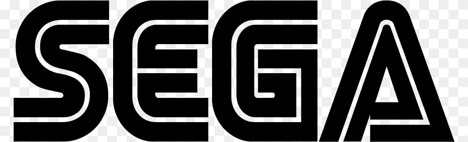 Sega Logo Black And White, Gray Free Png