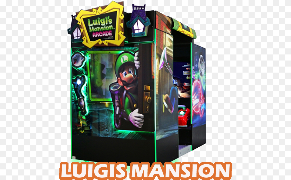 Sega Luigis Mansion Luigi39s Mansion Dark Moon Nintendo Selects, Person, Arcade Game Machine, Game Free Png Download