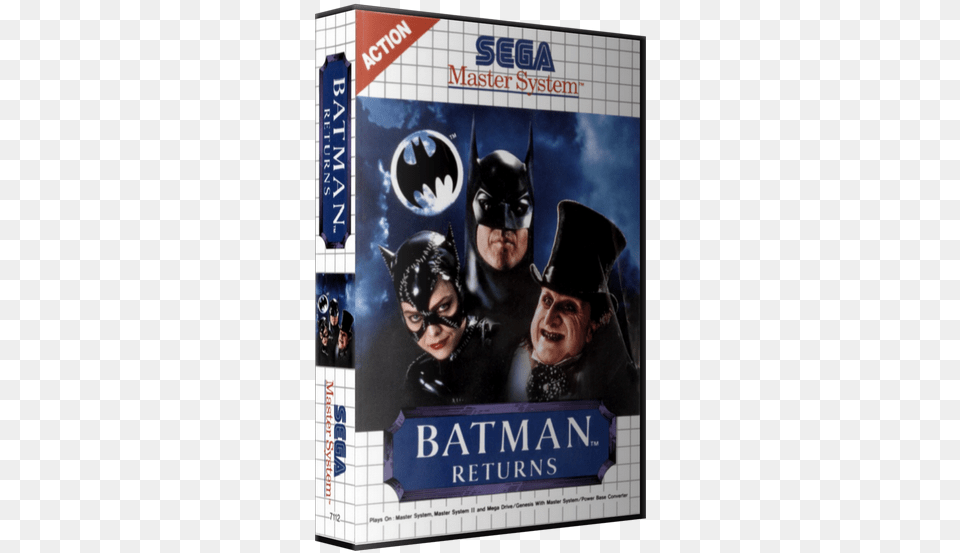 Sega Master System 3d Box Pack Sega Master System Game Batman Returns, Adult, Female, Person, Woman Png Image