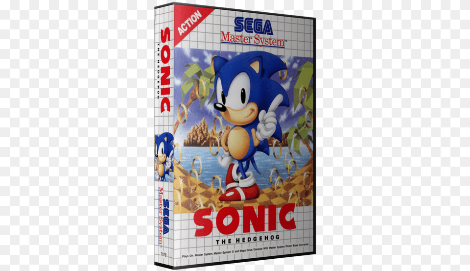 Sega Master System 3d Box Pack Sonic The Hedgehog Capa, Game, Super Mario Png